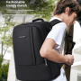 Rucsac COOLBELL CB-8311 cu blocare fermoare pentru iPad / MacBook de până la 16" - gri închis