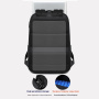 Rucsac COOLBELL CB-8311 cu blocare fermoare pentru iPad / MacBook de până la 16" - gri închis