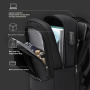 Rucsac COOLBELL CB-8311 cu blocare fermoare pentru iPad / MacBook de până la 16" - gri închis