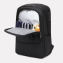 Rucsac COOLBELL CB-8311 cu blocare fermoare pentru iPad / MacBook de până la 16" - gri închis