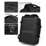Rucsac de călătorie cu buzunare pentru iPad / MacBook de până la 17" - gri închis