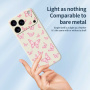 Husă de protecție cu model fluturi pentru iPhone 17 Pro Max - bej