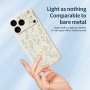 Husă de protecție cu model floral pentru iPhone 17 Pro Max - bej