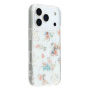 Husă strălucitoare transparentă pentru iPhone 17 Pro Max - flori