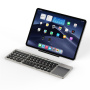 Tastatură Bluetooth wireless pliabilă cu touchpad și suport DUX DUCIS OK Flip - gri