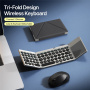 Tastatură Bluetooth wireless pliabilă cu touchpad și suport DUX DUCIS OK Flip - gri