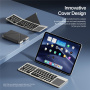 Tastatură Bluetooth wireless pliabilă cu touchpad și suport DUX DUCIS OK Flip - gri