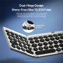 Tastatură Bluetooth wireless pliabilă cu touchpad și suport DUX DUCIS OK Flip - gri