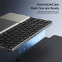 Tastatură Bluetooth wireless pliabilă cu touchpad și suport DUX DUCIS OK Fold - gri