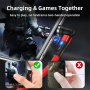 Cablu de încărcare și date 3 în 1 ENKAY cu conectori magnetici interschimbabili - USB-A la USB-C / Lightning / micro USB - 1 m - negru