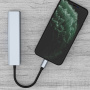 Hub 7 în 1 - slot pentru card SD / TF / HDMI / 2x USB-C / 2x USB-A la USB-C - gri