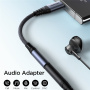 Adaptor audio JOYROOM SY-C01 - jack de 3,5 mm la USB-C - negru