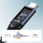 Adaptor audio JOYROOM SY-C01 - jack de 3,5 mm la USB-C - negru