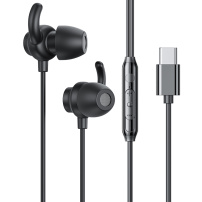 Căști WEKOME YB07 cu conector USB-C - negru