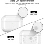 Husă transparentă cu carabină pentru AirPods Pro 3 - violet închis