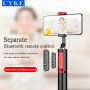Selfie stick Bluetooth CYKE M18 cu trepied pentru iPhone - roz