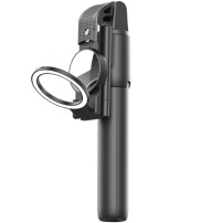 K13 Selfie stick Bluetooth cu trepied, oglindă și lumină pentru iPhone - negru