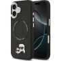 Husă Karl Lagerfeld Karl and Choupette Heads Pins cu MagSafe pentru iPhone 17 - negru