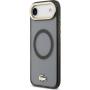 Husă Lacoste Frosted Finish Gold Logo cu MagSafe pentru iPhone Air - gri