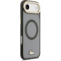 Husă Lacoste Frosted Finish Gold Logo cu MagSafe pentru iPhone Air - gri