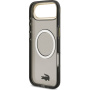 Husă Lacoste Frosted Finish Gold Logo cu MagSafe pentru iPhone Air - gri