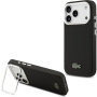 Husă Lacoste Iconic Petit Pique Camera Stand cu MagSafe pentru iPhone 17 Pro - negru