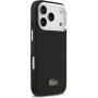Husă Lacoste Iconic Petit Pique Camera Stand cu MagSafe pentru iPhone 17 Pro - negru