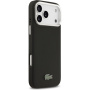 Husă Lacoste Iconic Petit Pique Camera Stand cu MagSafe pentru iPhone 17 Pro Max - negru