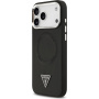 Husă Guess Triangle Logo cu MagSafe pentru iPhone 17 Pro - negru