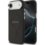Husă Guess Saffiano cu MagSafe pentru iPhone Air - negru