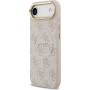 Husă Guess 4G Gold Frame cu MagSafe pentru iPhone Air - roz