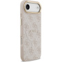Husă Guess 4G Gold Frame cu MagSafe pentru iPhone Air - roz