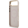Husă Guess 4G Gold Frame cu MagSafe pentru iPhone Air - roz