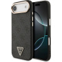 Husă Guess 4G Triangle Logo Gold Frame cu MagSafe pentru iPhone Air - gri
