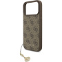 Husă Guess 4G Charms pentru iPhone 17 Pro Max - maro