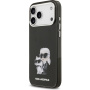 Karl Lagerfeld IML Aquarelle Karl and Choupette husă pentru iPhone 17 Pro - negru