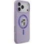 Karl Lagerfeld Karl and Choupette husă siliconică cu MagSafe pentru iPhone 17 Pro Max - violet