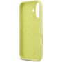 Husă silicon Guess 4G Metal Logo pentru iPhone 17 - neon galben