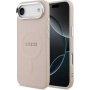 Husă Guess Saffiano cu MagSafe pentru iPhone Air - roz