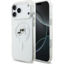 Husa Karl Lagerfeld IML K&CH Heads Metal Frame cu MagSafe pentru iPhone 17 Pro Max - transparentă