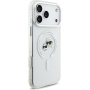 Husa Karl Lagerfeld IML K&CH Heads Metal Frame cu MagSafe pentru iPhone 17 Pro Max - transparentă