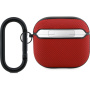 Lacoste Petit Pique Croc Logo Patch husă cu carabină pentru AirPods 4 / 5 - roșu