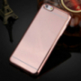 Carcasă protecţie tip oglindă, pentru Apple iPhone 6 Plus / 6S Plus - roz-aurie