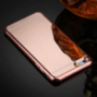 Carcasă protecţie tip oglindă, pentru Apple iPhone 6 Plus / 6S Plus - roz-aurie