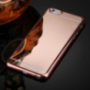 Carcasă protecţie tip oglindă, pentru Apple iPhone 6 Plus / 6S Plus - roz-aurie