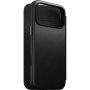 Nomad Modern Leather Folio husă tip carte cu MagSafe pentru iPhone 17 Pro Max - negru