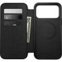 Nomad Modern Leather Folio husă tip carte cu MagSafe pentru iPhone 17 Pro Max - negru