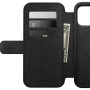 Nomad Modern Leather Folio husă tip carte cu MagSafe pentru iPhone 17 Pro Max - negru