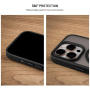 Husă FIXED MagMisty cu MagSafe pentru iPhone 17 - negru