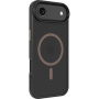 Husă transparentă Tactical Hyperstealth 2.0 cu MagSafe maro pentru iPhone Air - negru